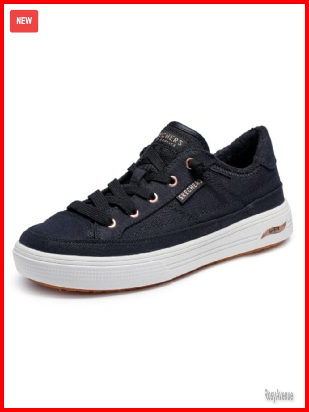 Skechers Arcade Meet Ya There Slip On Sneaker Arch Fit Vegan